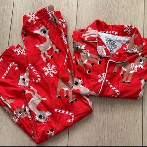 Red Kids Pajamas Set